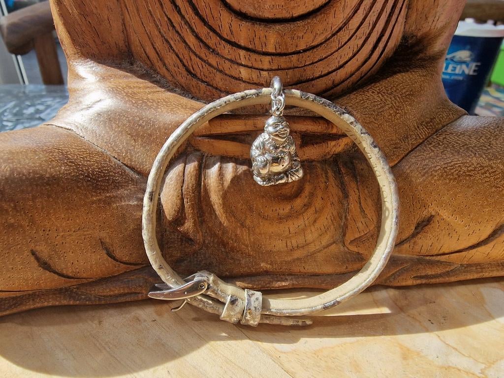Joy de la Luz armband met boeddha bedel 925, Ophalen of Verzenden, Nieuw, Zilver, Zilver