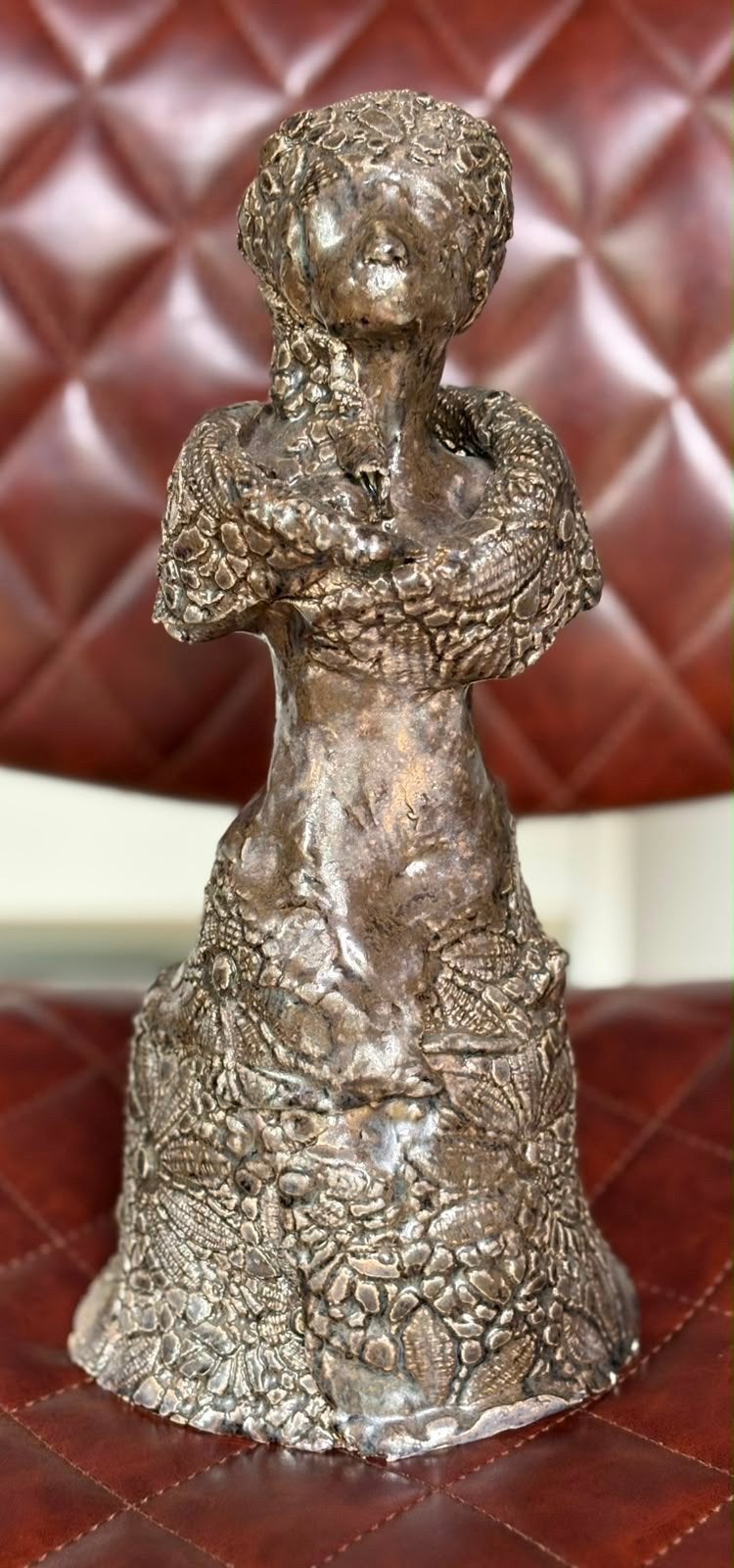 Gedetailleerd Afrikaans vrouwenbeeld (aardewerk), Ophalen, Handgemaakt, 20 - 50 cm, Steen of Keramiek