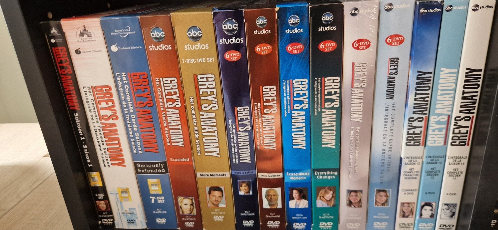 Dvd Greys Anatomy seizoen 1tm14 (S10+11 geseald)(NL uitgave), Cd's en Dvd's, Engels, Nederlands, Drama, Ophalen of Verzenden
