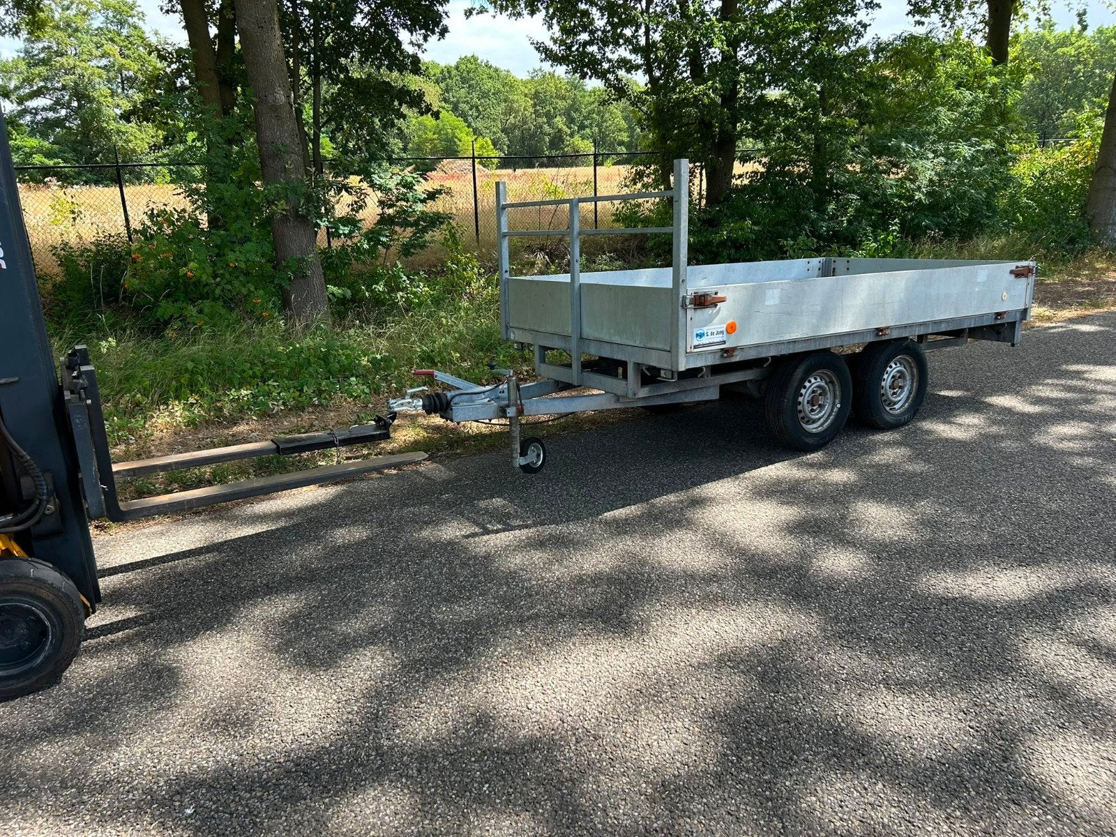 Plateauwagen weyer, Ophalen