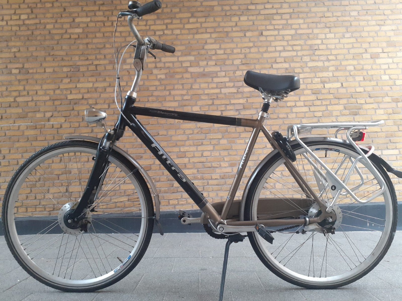 Herenfiets Altec 28 inch 7 versnellingen 2 handremmen, Ophalen, Gebruikt, Overige merken, Versnellingen