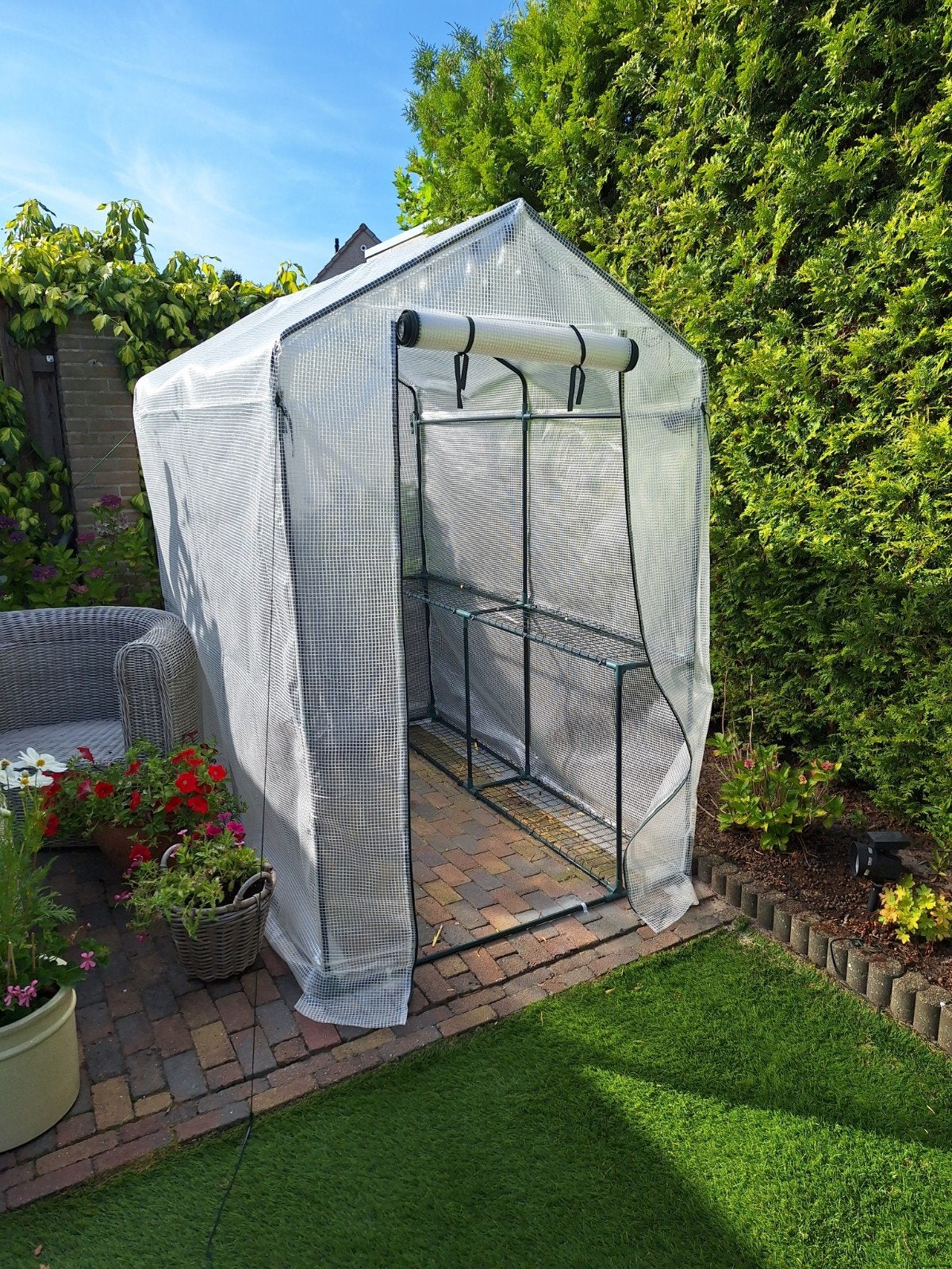 Tuinkas, Tuin en Terras, Kassen, Ophalen of Verzenden, Glas, Aluminium