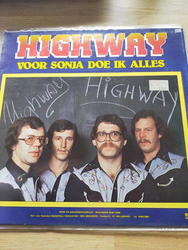 Highway , voor Sonja doe ik alles, Cd's en Dvd's, Vinyl | Nederlandstalig, Ophalen of Verzenden, Zo goed als nieuw, 12 inch, Levenslied of Smartlap