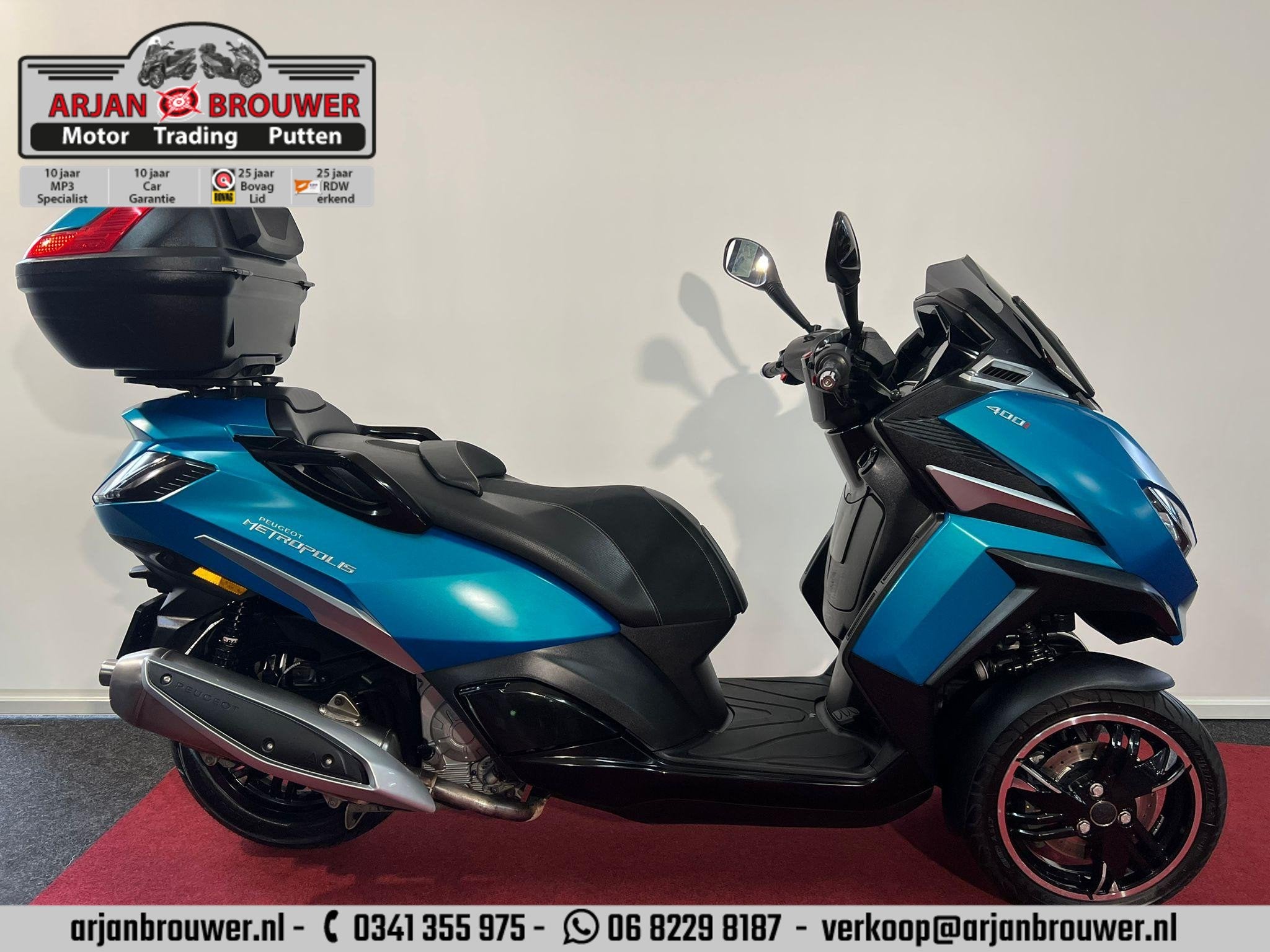Peugeot Metropolis 400 Allure ABS, Scooter, Gebruikt, ABS, Automaat