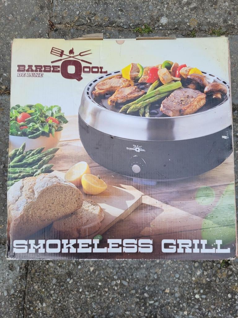 Barbeqool De Luxe Smokeless Grill tafelbarbeque Nieuw ☀️🎉🍴, Ophalen, Nieuw, Barbeqool