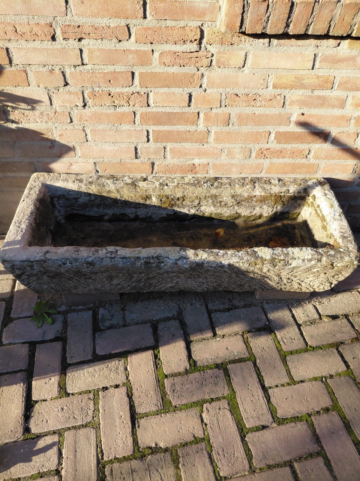 Oude stenen trog 124 cm lang, Ophalen, Steen, Gebruikt, Minder dan 30 cm