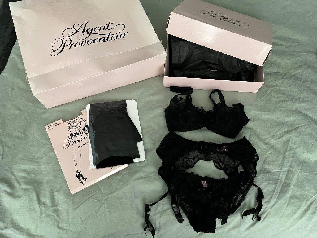 Agent provocateur love setje maat  S 36 75A, Agent Provocateur, Ophalen of Verzenden, Zwart, Setje
