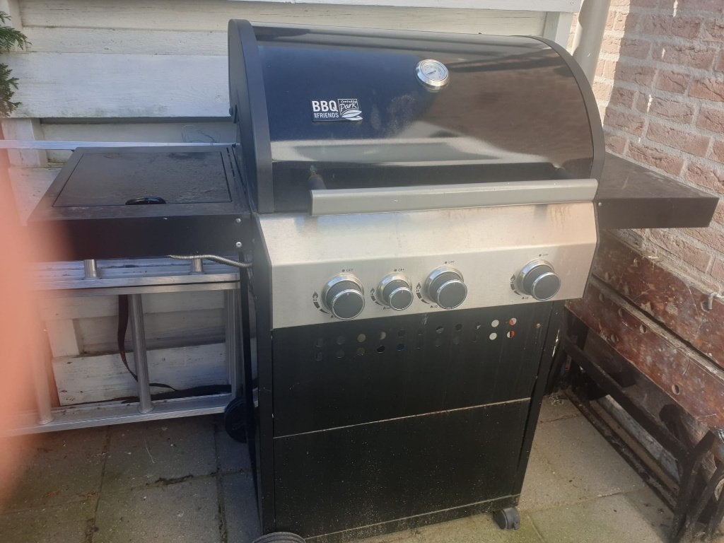gas bbq , 3pits met side-burner, Ophalen, Gebruikt, Central Park