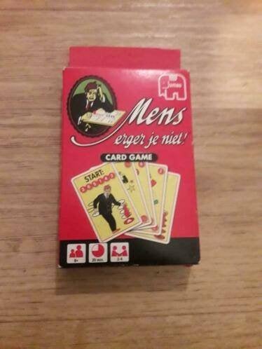 kaartspel mens erger je niet, Een of twee spelers, Ophalen of Verzenden, Gebruikt, Jumbo