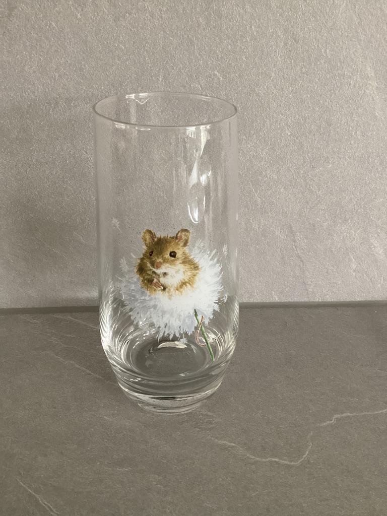 Wrendale hoog drinkglas NIEUW, Ophalen of Verzenden, Nieuw, Glas, Overige stijlen