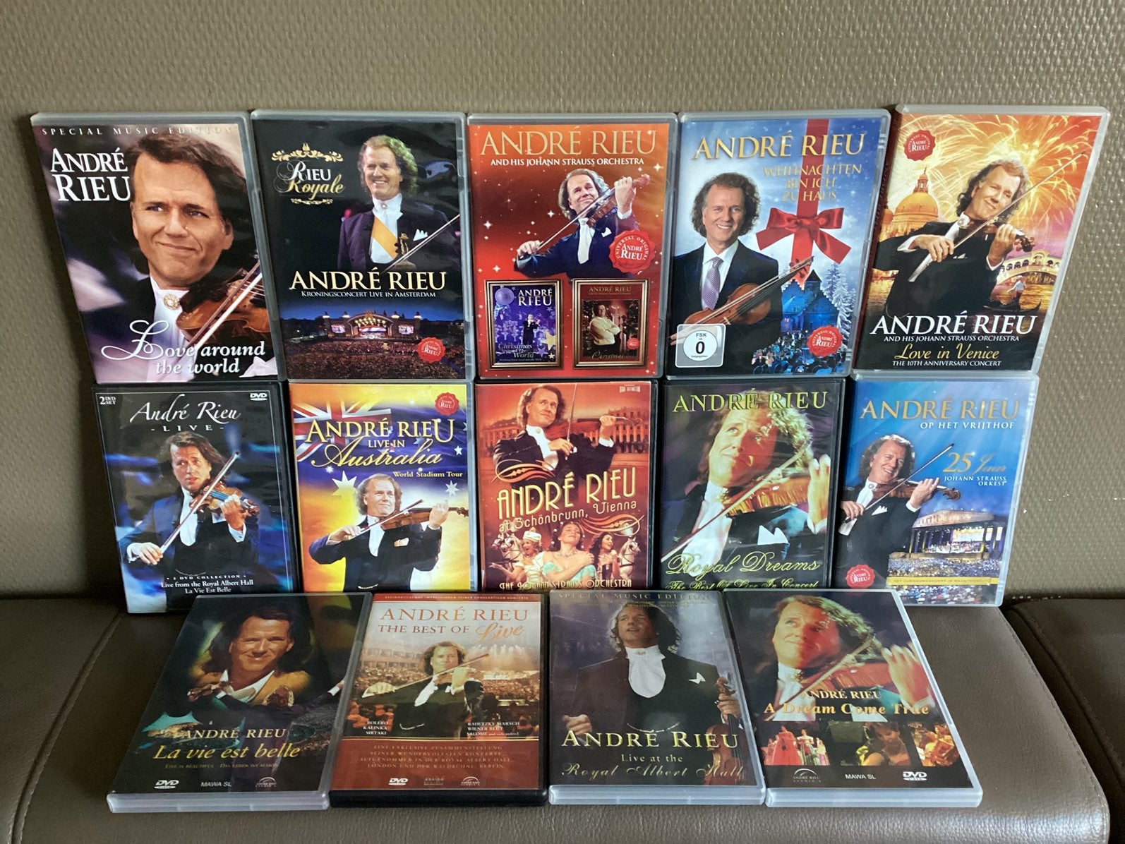 André Rieu 14 muziek dvd’s, Ophalen of Verzenden, Zo goed als nieuw