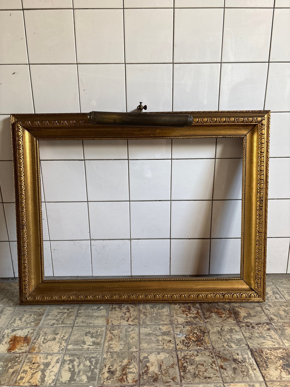 Antieke Gouden Schilderijlijst, Ophalen, Gebruikt, Schilderijlijst, Met sierrand