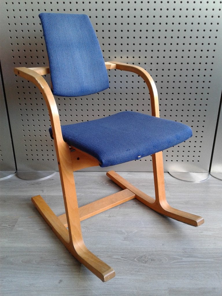 1x Stokke (Variér) Actulum (Blauw), Gebruikt!, Huis en Inrichting, Stoelen, Gebruikt, Blauw, Ophalen of Verzenden, Variér