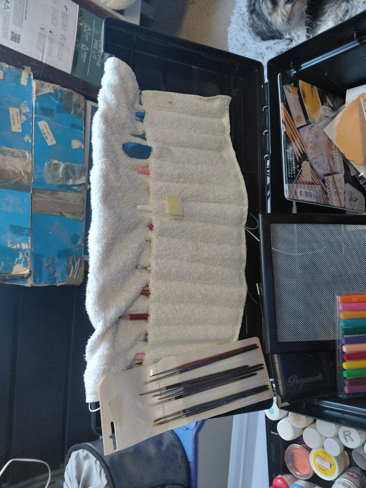 Complete Schilderset met Verf, Kwasten en Accessoires, Ophalen, Gebruikt, Overige typen