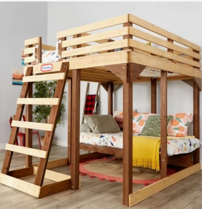 Nieuwe Little Tikes Hoogslaper stapelbed 4in1 met Bureau, Ophalen of Verzenden, Nieuw, Hoogslaper