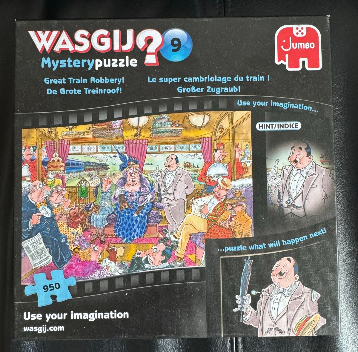 Wasgij Mystery 9: De Grote Treinroof - 950 stukjes, Ophalen of Verzenden, 500 t/m 1500 stukjes, Zo goed als nieuw, Legpuzzel