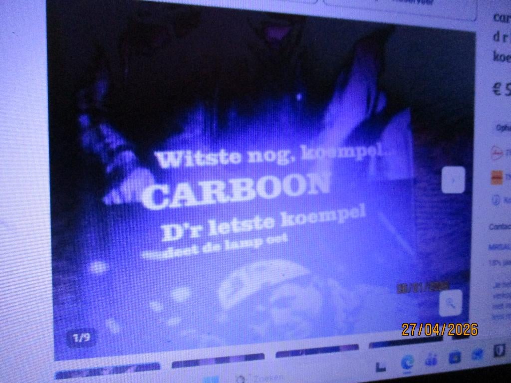 carboon witste nog koempel d r letzte koempel9789087753115#, Ophalen of Verzenden, Zo goed als nieuw