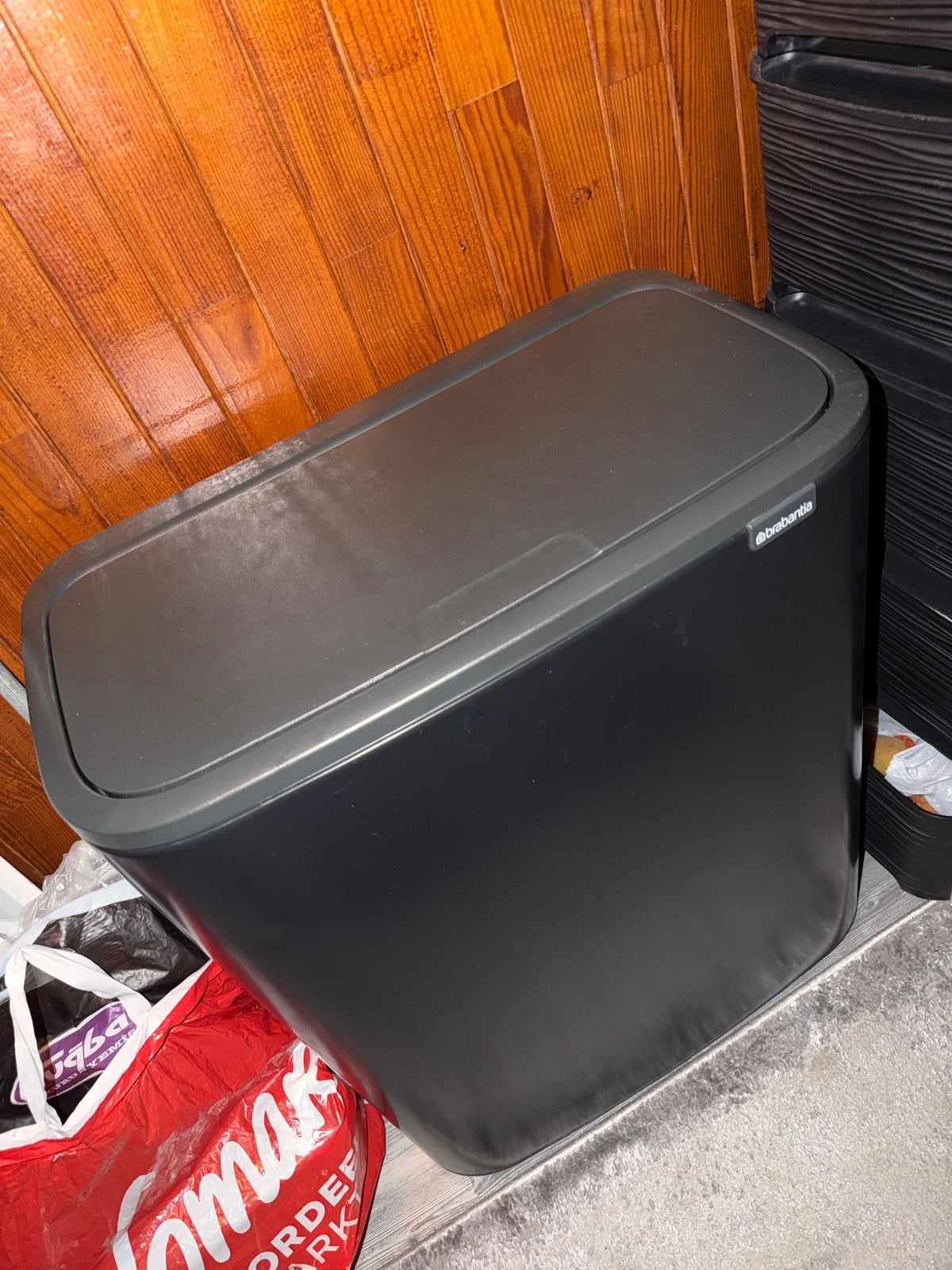 Brabantia Bo Touch Bin - Mat Zwart 60 liter zgan, Kunststof, Ophalen of Verzenden, Zo goed als nieuw, 75 – 100