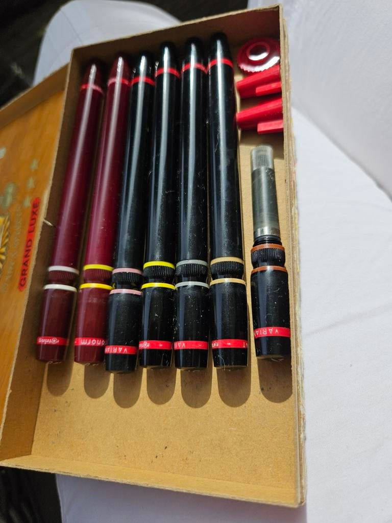 Rotring Variograph Tekenset - Vintage Tekenpennen, Ophalen of Verzenden, Gebruikt, Potlood of Stift
