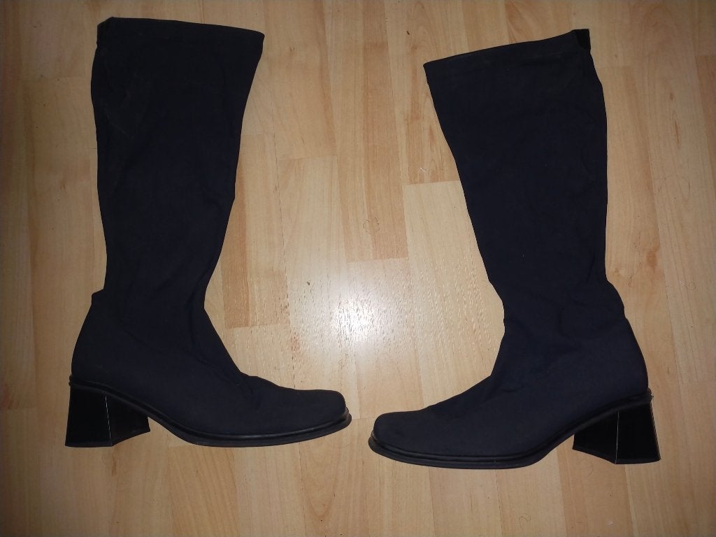 Schoenen hoge laarzen gabor stretch zwart maat 6,5, Ophalen of Verzenden, Zo goed als nieuw, Zwart, Hoge laarzen