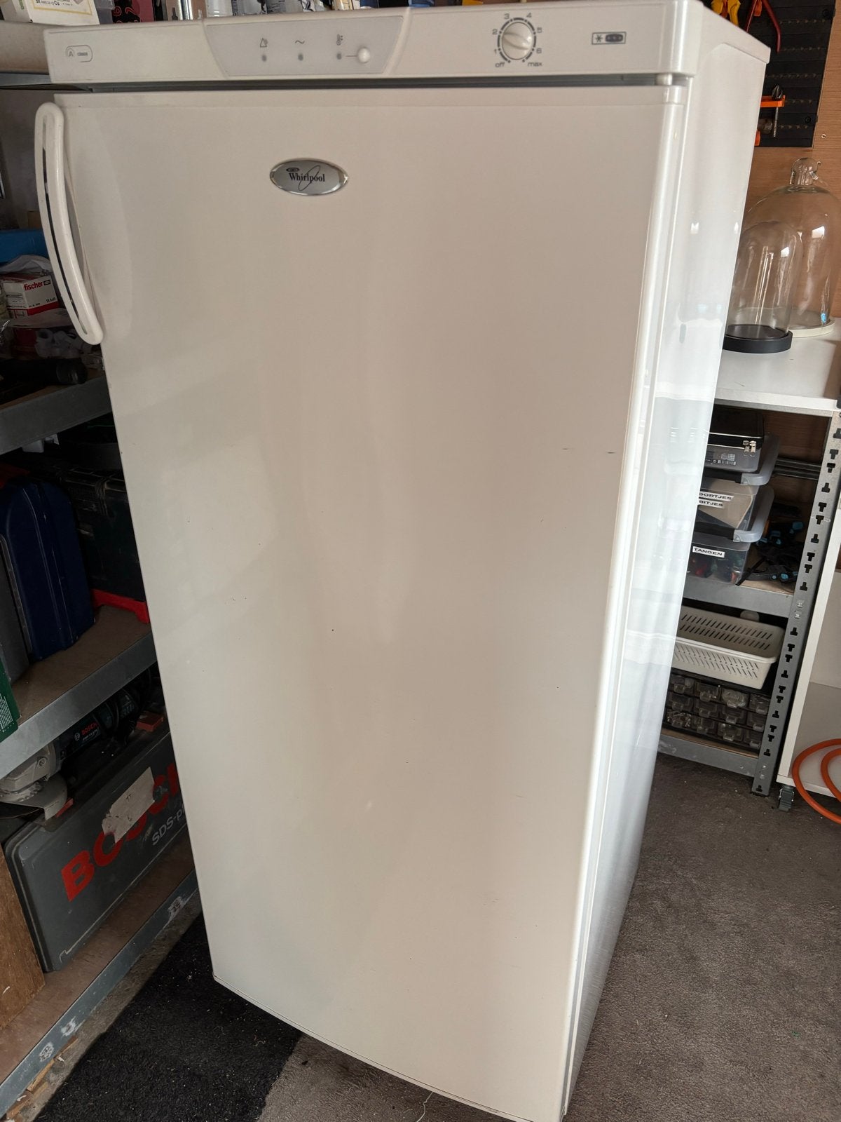 Whirlpool vrieskast met 3 lades en 2 opberg vakken