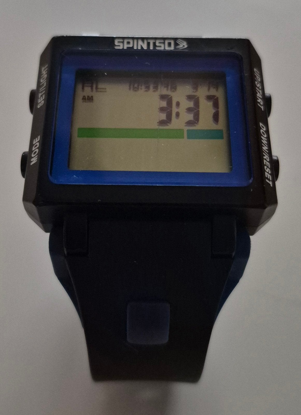 Spintso Horloge, Ophalen of Verzenden, Zo goed als nieuw, Blauw, Jongen of Meisje