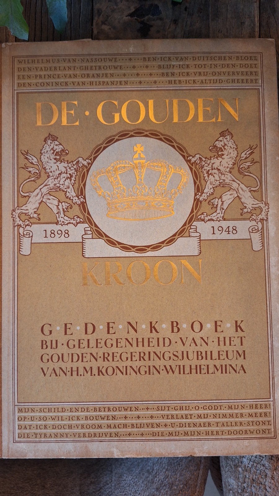 Gedenkboek Gouden Regeringsjubileum Koningin Wilhelmina, Ophalen of Verzenden