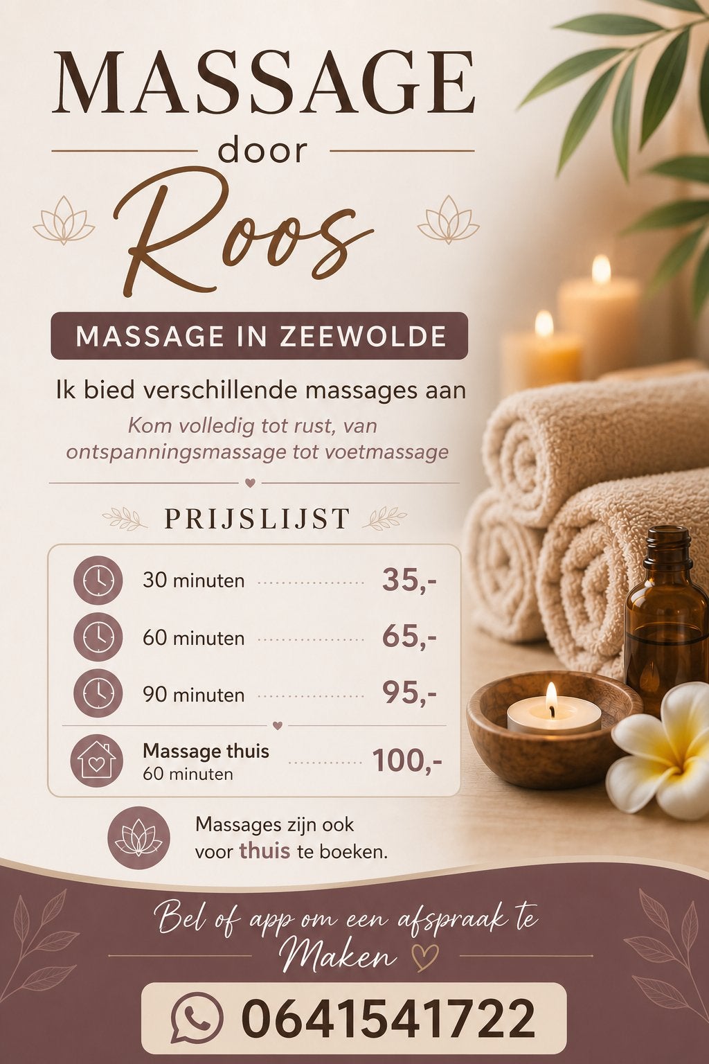 Massage in Zeewolde, Ophalen, Nieuw, Gehele gezicht