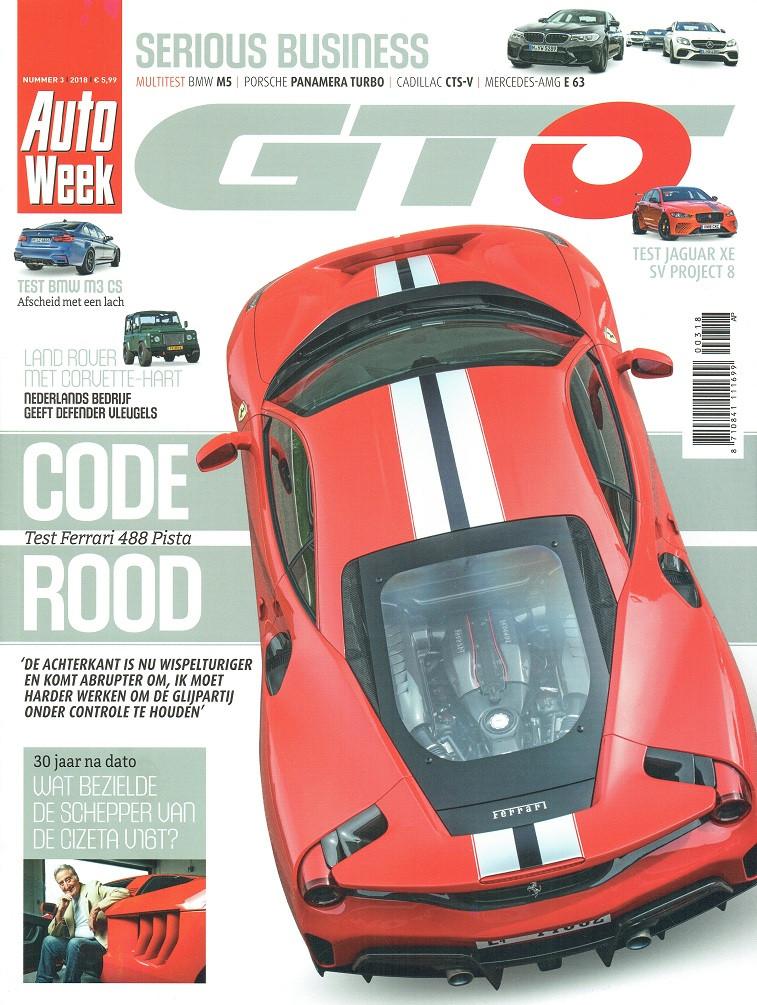 Autoweek GTO 2018 nr. 3 (o.a. Aston Martin DBS Superlegg.), Verzenden, Gelezen, Algemeen