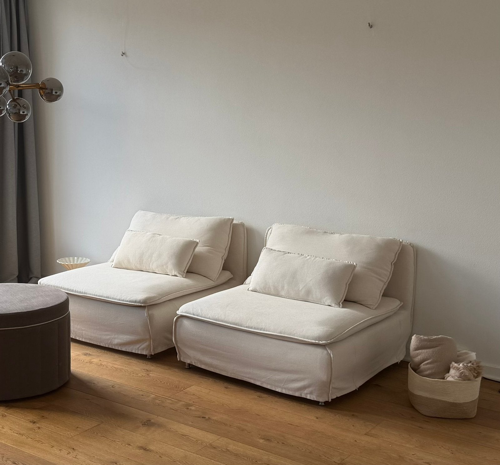 IKEA Söderhamn 2-seat section, Ophalen, Zo goed als nieuw, Rechthoekig, 125 cm of meer
