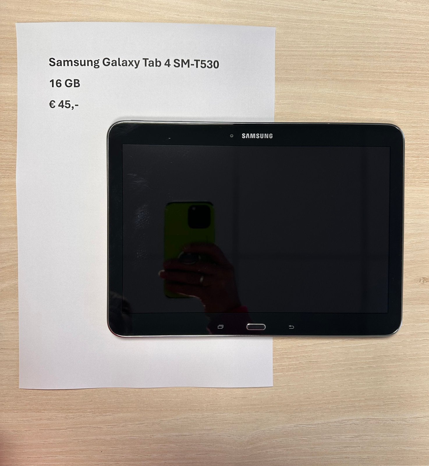 Samsung Gaxy Tab 4 SM-T530, 10 inch, Gebruikt, Ophalen of Verzenden, 16 GB