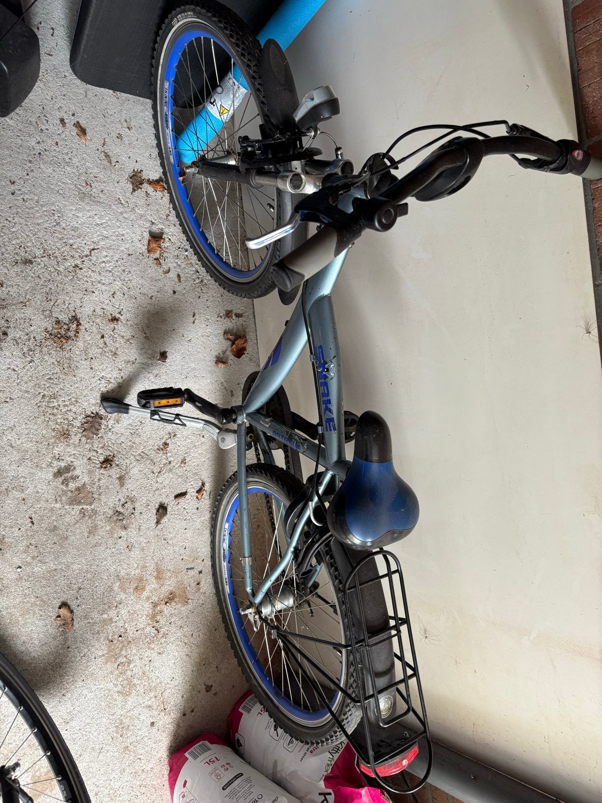 Snake kinderfiets met 18 versnellingen en vering, Gebruikt, Vering, Velgrem, Minder dan 49 cm