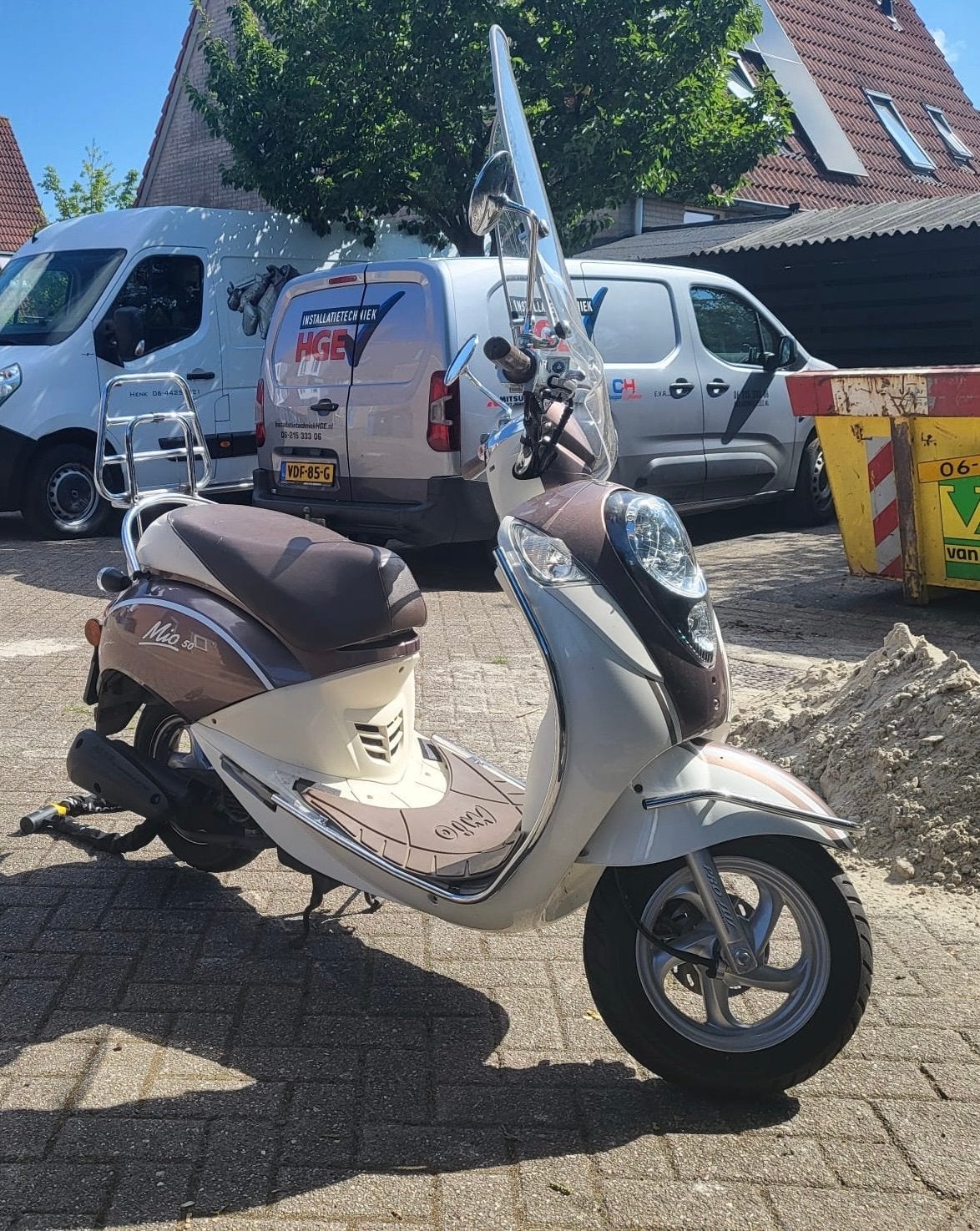Sym Mio 50 scooter - Zo goed als nieuw, Fietsen en Brommers, Snorfietsen en Snorscooters, Ophalen, Zo goed als nieuw, Benzine