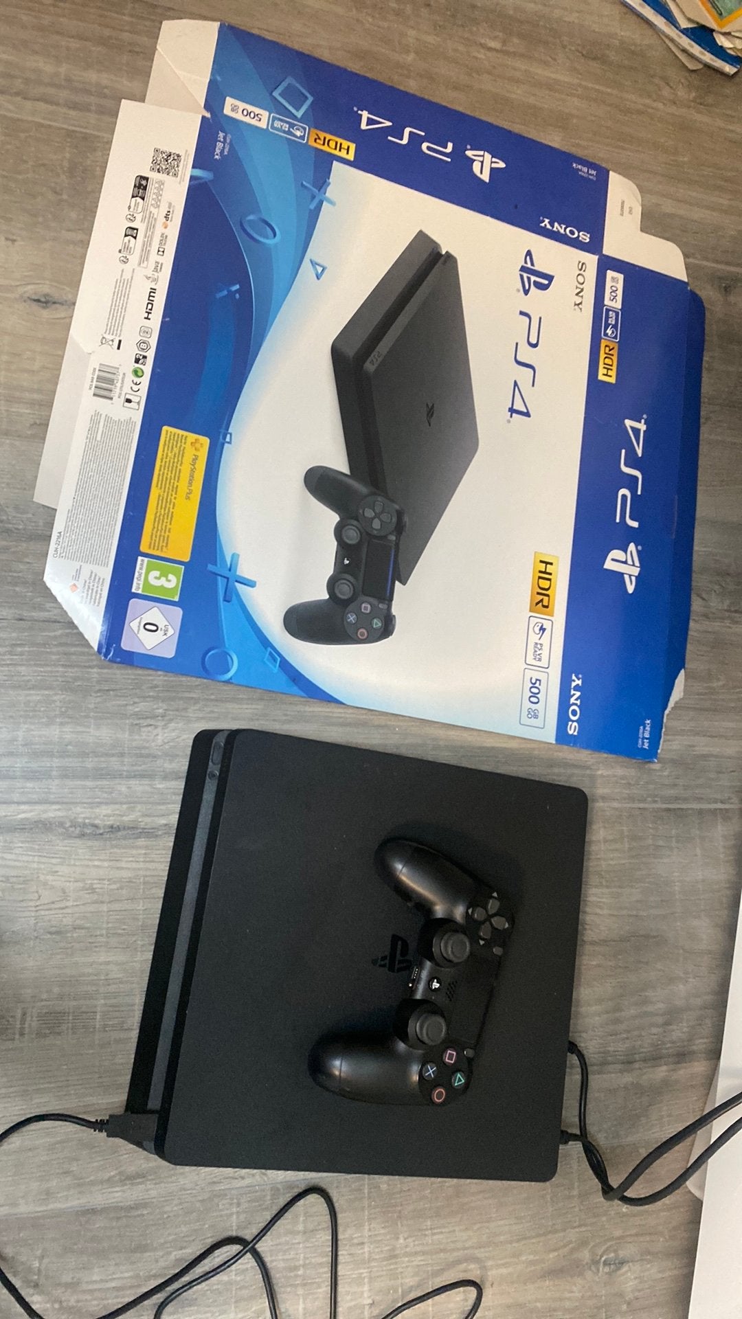 PlayStation 4  met controller en 3 games, Ophalen of Verzenden, Met 1 controller, Slim, 500 GB