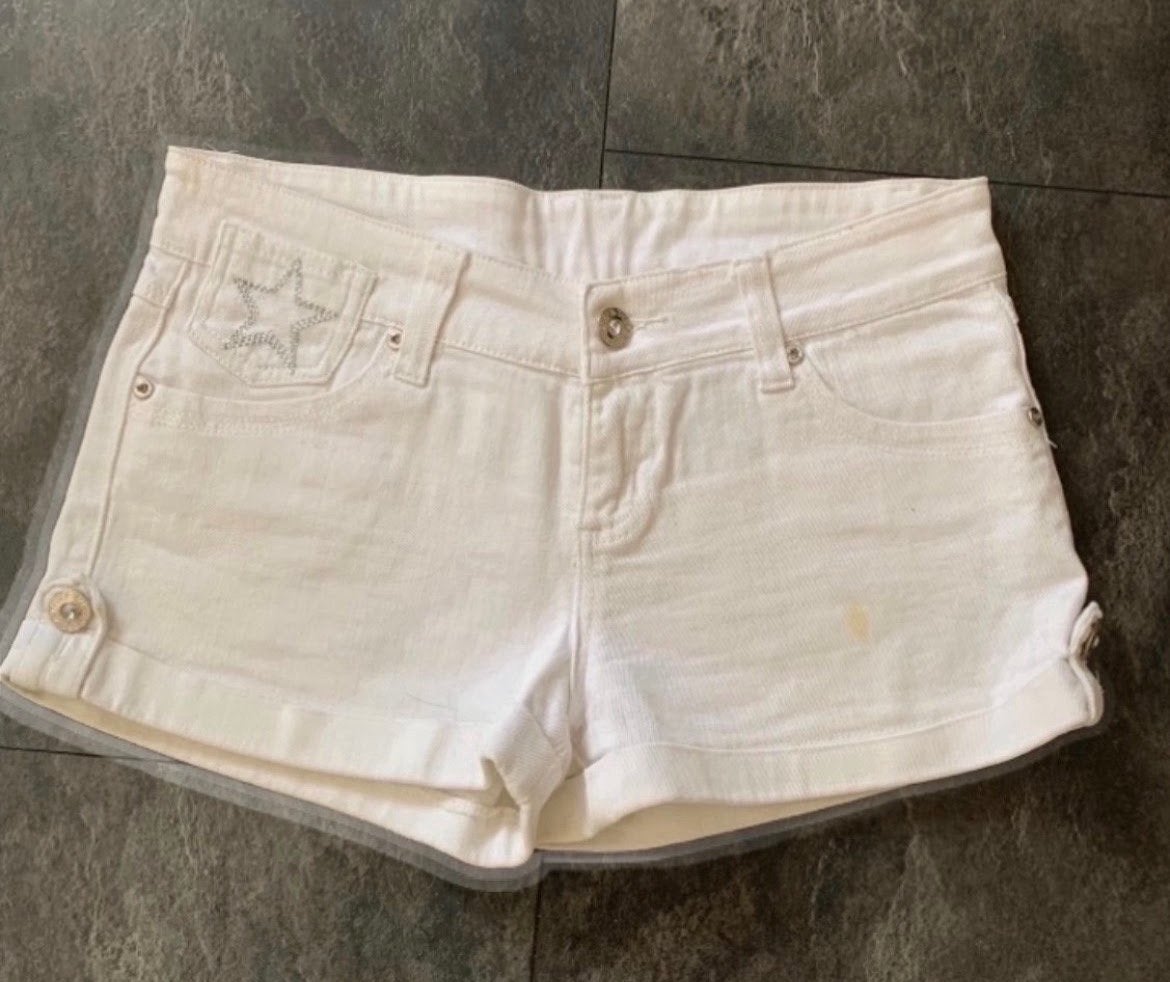 Meisjes witte korte broek. Maat 176. Merk, Ophalen of Verzenden, Zo goed als nieuw, Meisje, Broek