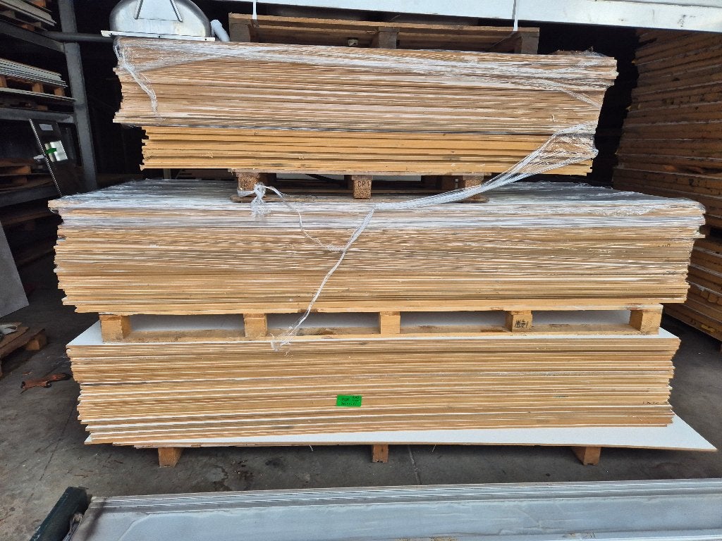 MDF 12mm plaat platen met vlies wit 293,5x118,5cm ( 170 ), Doe-het-zelf en Verbouw, Platen en Panelen, Ophalen, Minder dan 20 mm