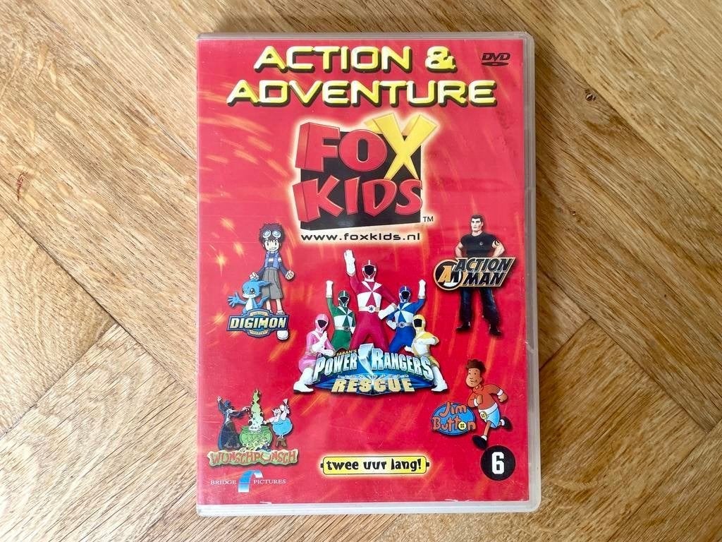 Fox Kids - Action & Adventure - 2 uur DVD (nette staat), Tekenfilm, Amerikaans, Zo goed als nieuw, Vanaf 6 jaar