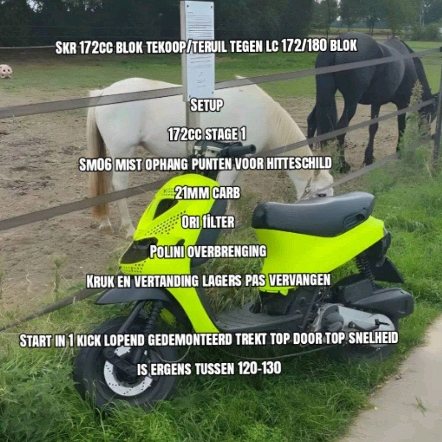 SKR 172cc Blok Stage 1 - Te koop/ruil tegen LC 172/180, Ophalen, Zo goed als nieuw, Blok, Piaggio