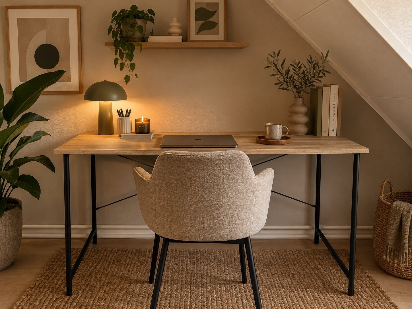 Bureau eikenlook, Huis en Inrichting, Ophalen, Zo goed als nieuw