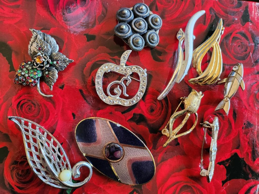 Diverse Vintage Broches - Set van 10 Stuks, Sieraden, Tassen en Uiterlijk, Broches, Gebruikt, Overige materialen, Overige kleuren