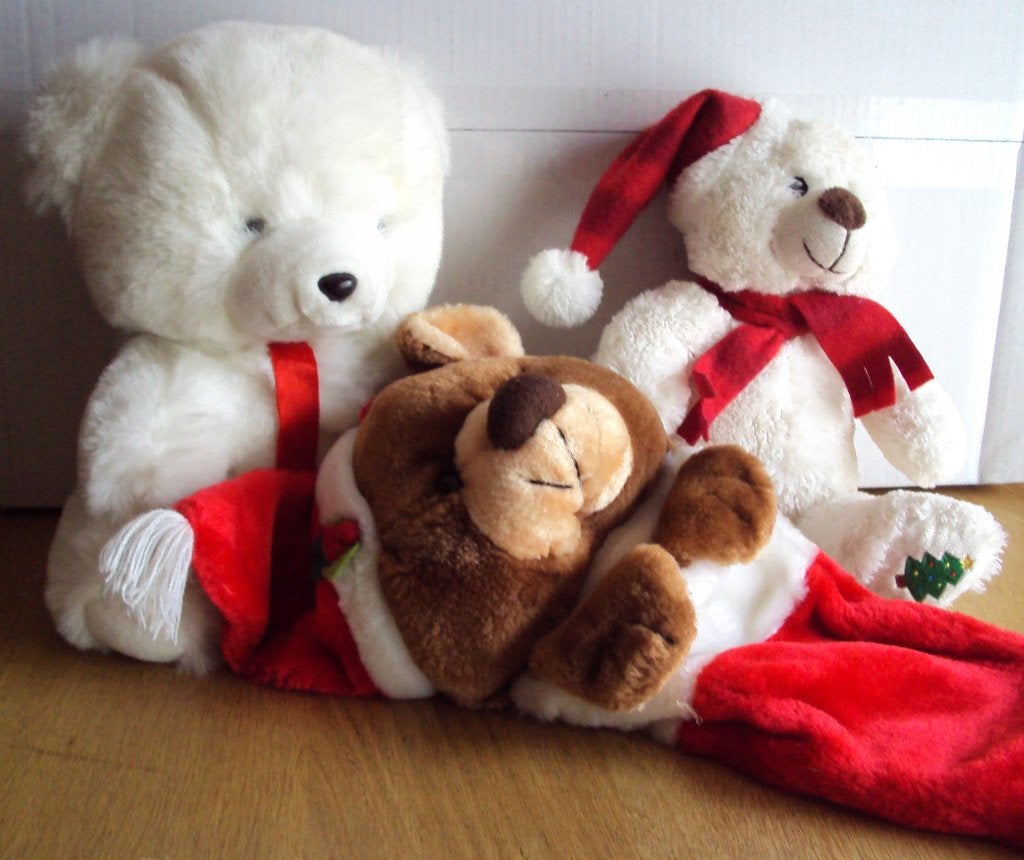Kerst knuffel beren, Ophalen of Verzenden, Zo goed als nieuw