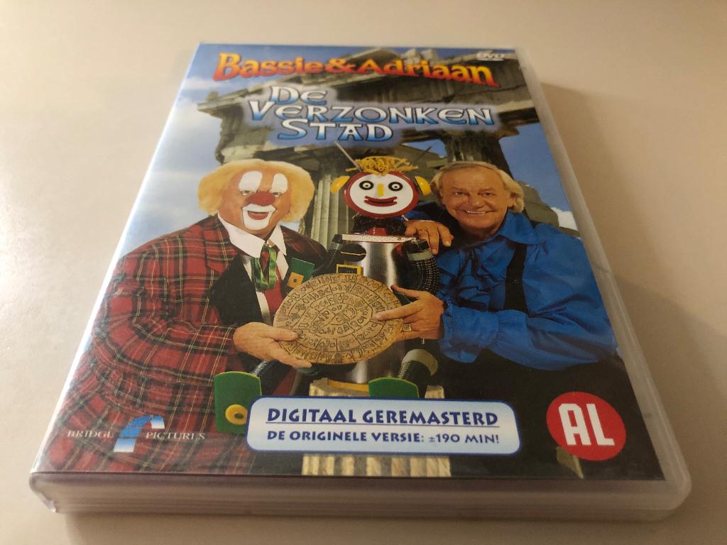 Bassie & Adriaan en de Verzonken Stad DVD, Cd's en Dvd's, Dvd's | Kinderen en Jeugd, Alle leeftijden, Ophalen of Verzenden, Zo goed als nieuw