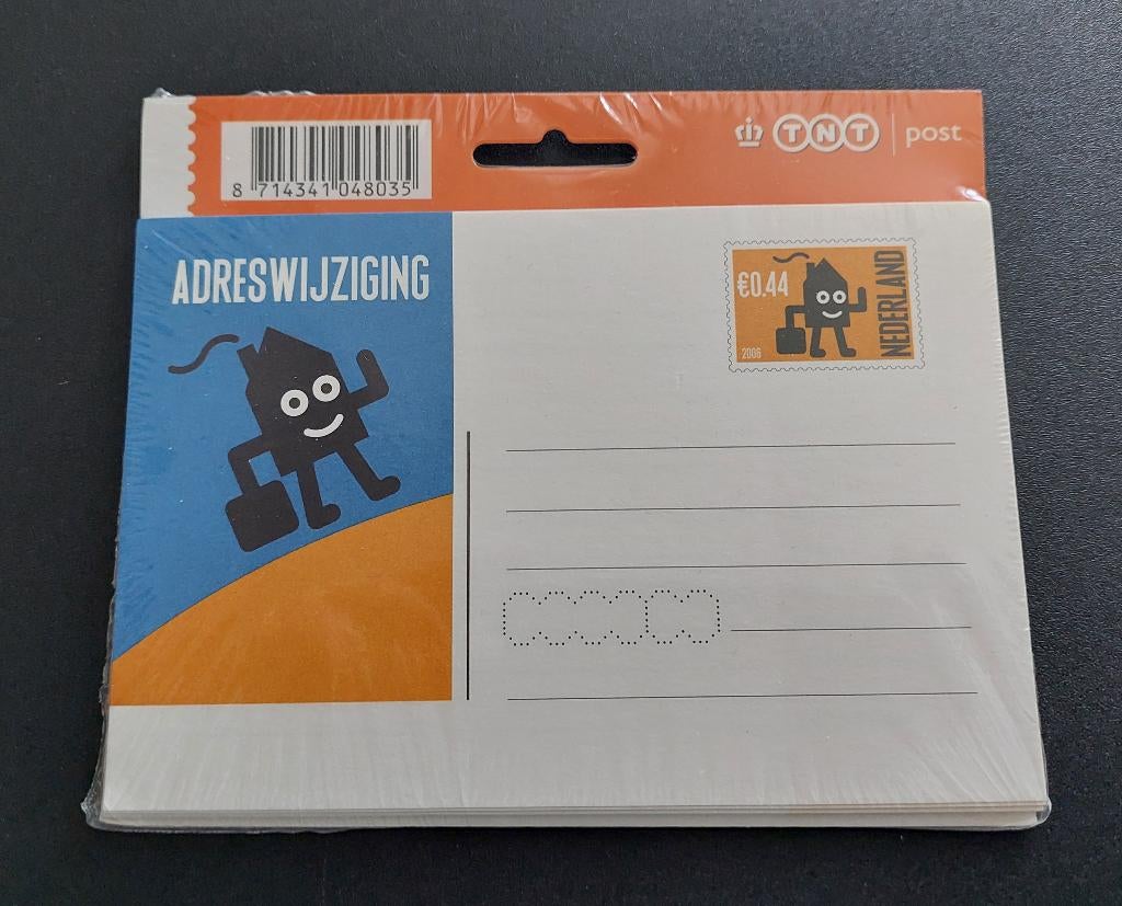 Nederland, 10 stuks TNT verhuiskaarten ongebruikt met zegel., Ophalen of Verzenden, Briefkaart