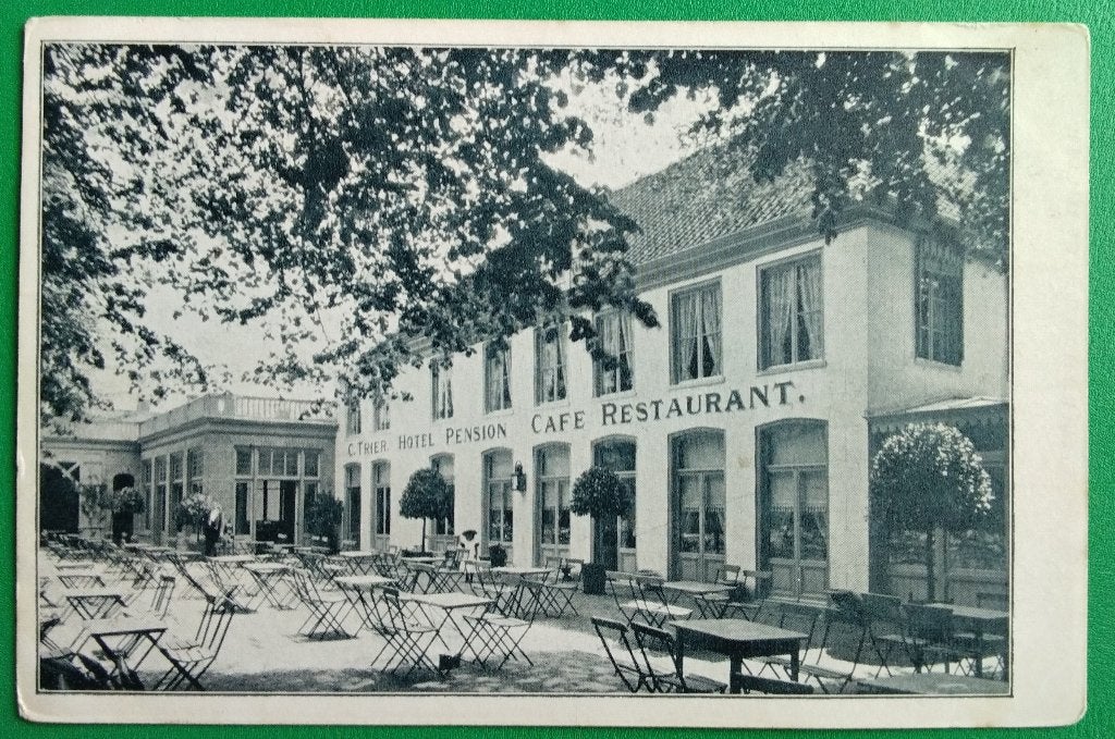 Soestdijk, C. Trier Hotel Pension Cafe Restaurant. Klf, Verzamelen, Ansichtkaarten | Nederland, Verzenden, 1940 tot 1960, Ongelopen