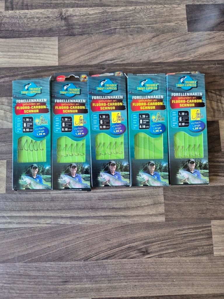 Trendex Trout-Express Forellenhaken Fluorocarbon Schnur, Watersport en Boten, Hengelsport | Algemeen, Ophalen of Verzenden