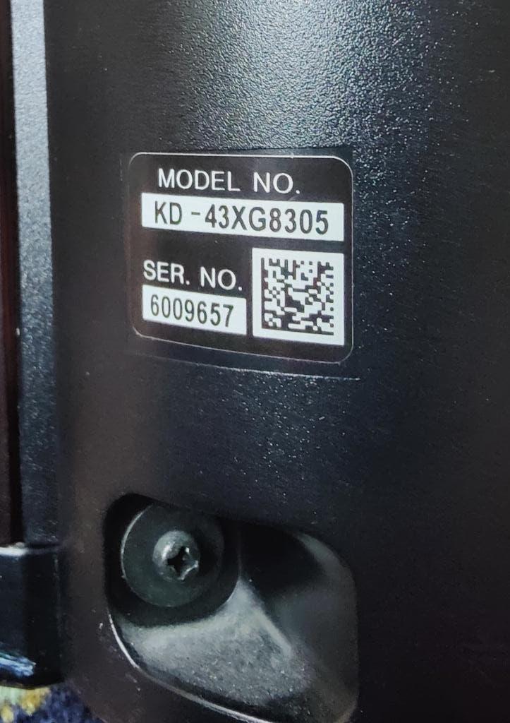 Sony bravia XG8305, Ophalen, 100 Hz, 4k (UHD), Smart TV