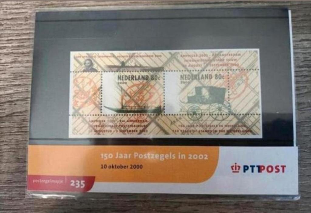 📮postzegelmapje 235: 150 jaar postzegels in nederland, Postzegels en Munten, Postzegels | Nederland, Verzenden, Na 1940, Postfris