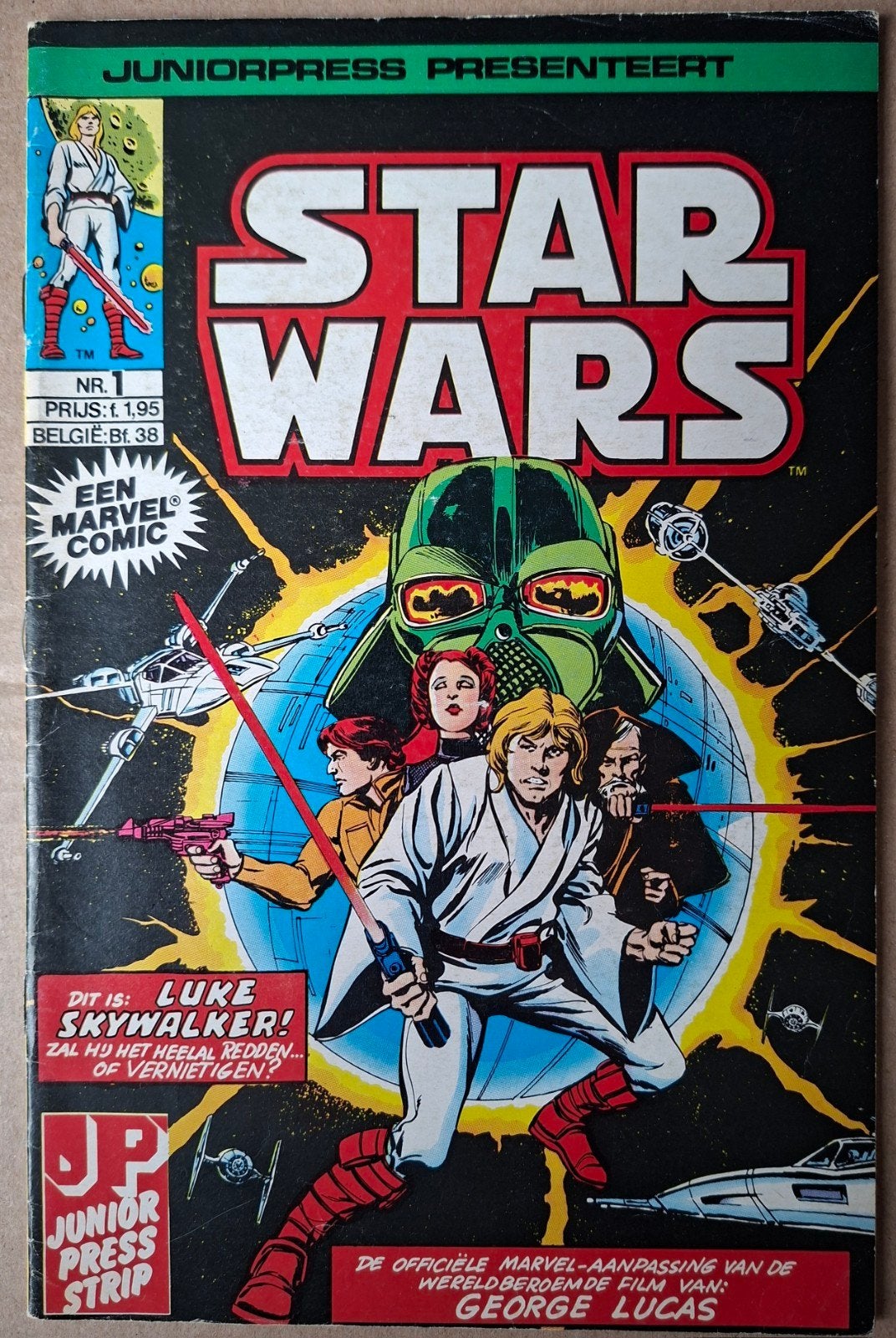 STAR WARS #1. JUNIOR PRESS. 1982., Eén comic, Ophalen of Verzenden, Gelezen, Amerika