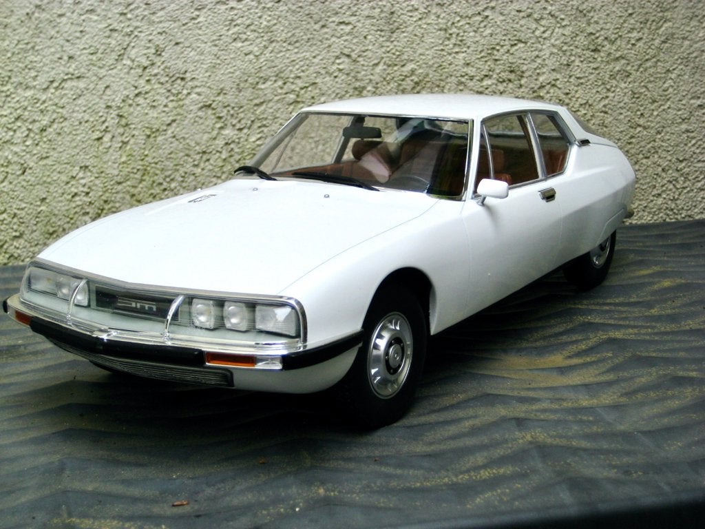 Citroen SM wit Salon van Genève 1970 Norev 1:12, Ophalen of Verzenden, Nieuw, 1:9 t/m 1:12, Auto