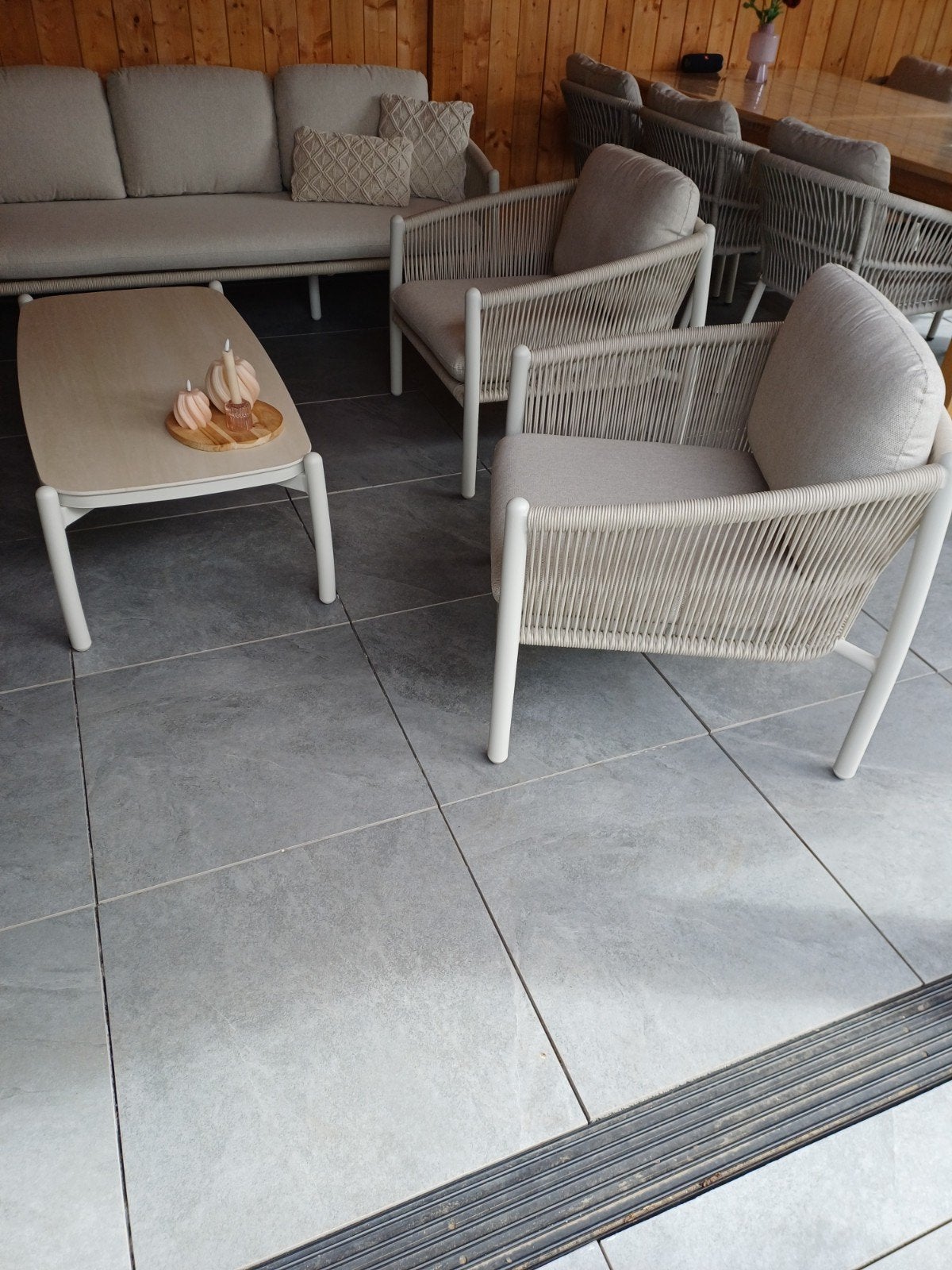 Nieuw in Verpakking 2 X fatueil 1 Tuintafel, Ophalen of Verzenden, Nieuw, Aluminium